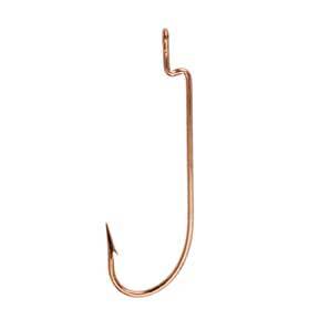 Eagle Claw Bronze Sproat Worm Hook 50ct Size 2-0 - Bass Fishing Hub